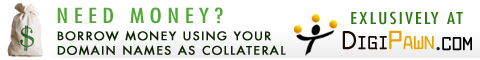 DigiPawn - Borrow Money Using Your Domains As Collateral